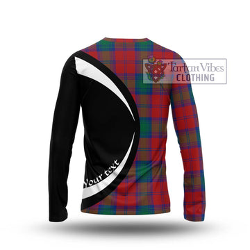 Byres (Byses) Tartan Long Sleeve T-Shirt with Family Crest Circle Style - Tartan Vibes Clothing