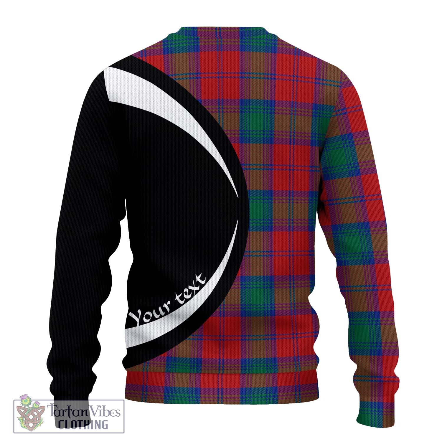 Byres (Byses) Tartan Ugly Sweater with Family Crest Circle Style - Tartan Vibes Clothing