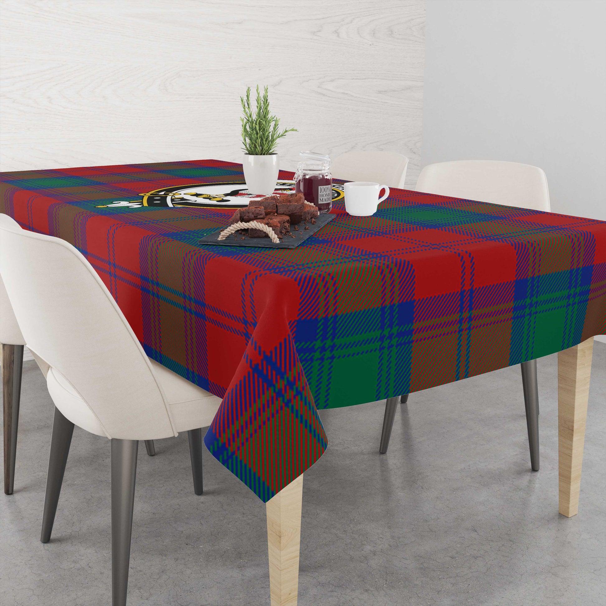 Byres (Byses) Tartan Tablecloth with Family Crest M 39.4"x59"(100x150cm) - Tartan Vibes Clothing