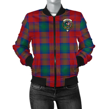 Byres (Byses) Tartan Bomber Jacket with Family Crest