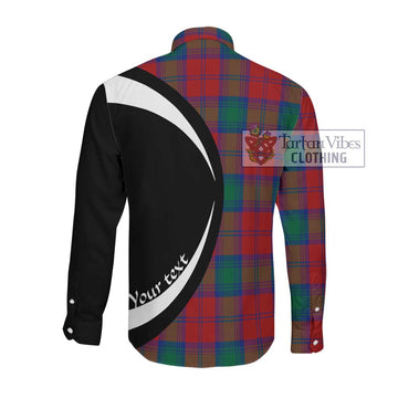 Byres (Byses) Tartan Long Sleeve Button Up with Family Crest Circle Style Men's Shirt - Tartan Vibes Clothing