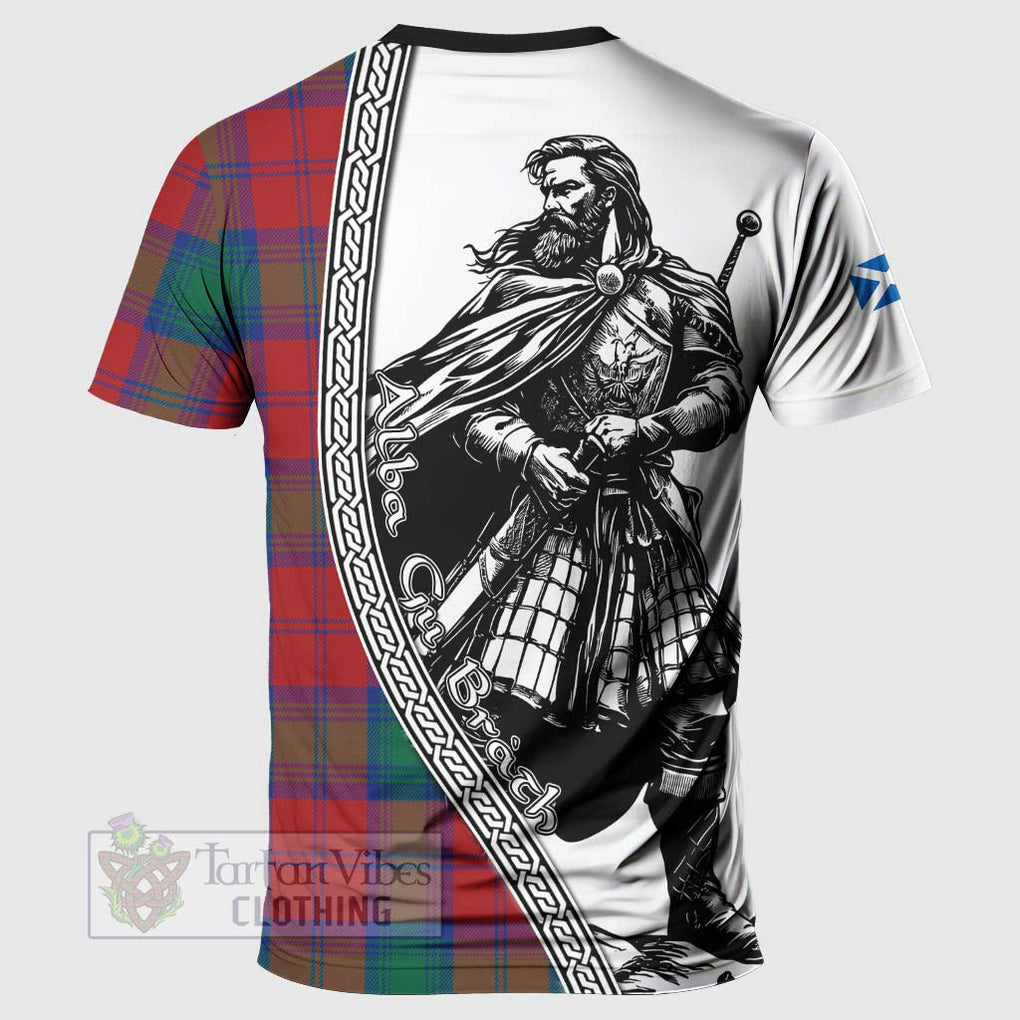 Byres (Byses) Tartan Clan Crest T-Shirt with Highlander Warrior Celtic Style - Tartan Vibes Clothing