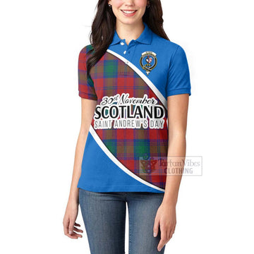 Byres (Byses) Family Crest Tartan Women's Polo Shirt Celebrate Saint Andrew's Day in Style - Tartan Vibes Clothing