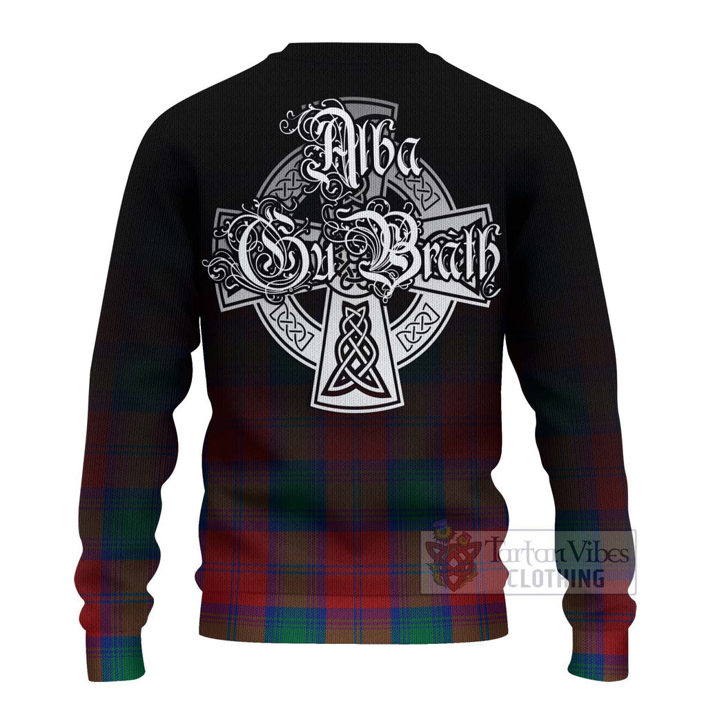 Byres (Byses) Tartan Ugly Sweater Featuring Alba Gu Brath Family Crest Celtic Inspired - Tartan Vibes Clothing