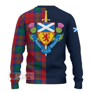 Byres (Byses) Tartan Ugly Sweater Alba with Scottish Lion Royal Arm Half Style - Tartan Vibes Clothing