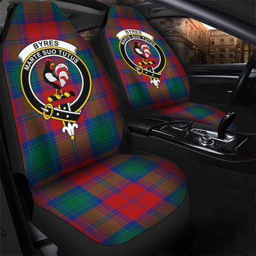 Byres (Byses) Tartan Car Seat Cover with Family Crest - Tartan Vibes Clothing