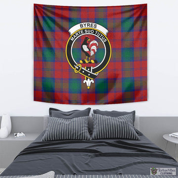 Byres (Byses) Tartan Tapestry Wall Hanging and Home Decor for Room with Family Crest - Tartan Vibes Clothing