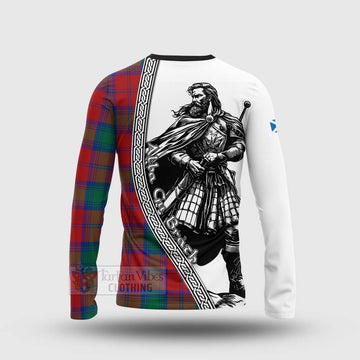 Byres (Byses) Tartan Clan Crest Long Sleeve T-Shirt with Highlander Warrior Celtic Style - Tartan Vibes Clothing