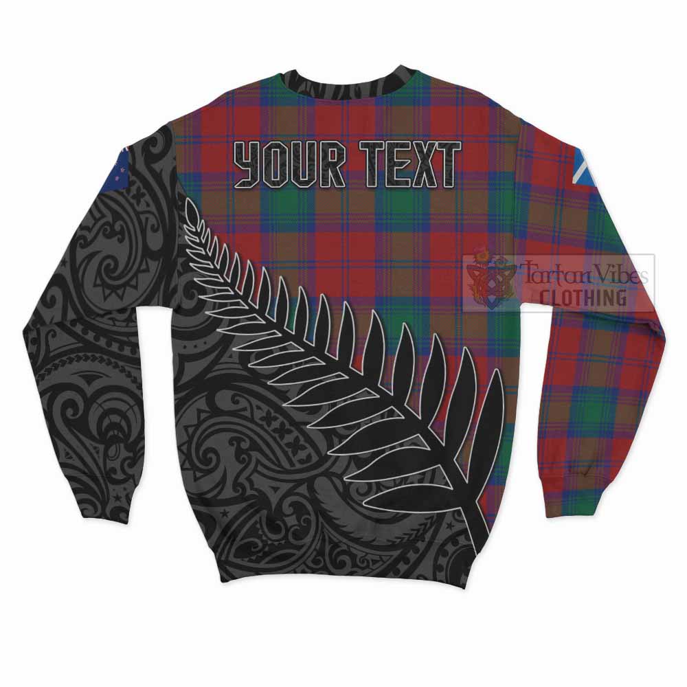 Byres (Byses) Crest Tartan Sweatshirt with New Zealand Silver Fern Half Style - Tartan Vibes Clothing