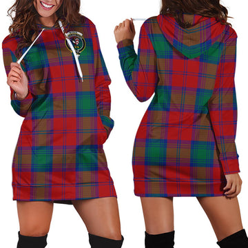 Byres (Byses) Tartan Hoodie Dress with Family Crest - Tartan Vibes Clothing