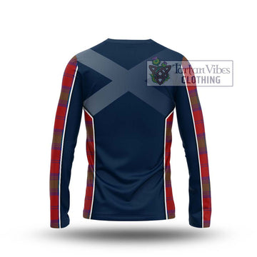 Byres (Byses) Tartan Long Sleeve T-Shirt with Family Crest and Lion Rampant Vibes Sport Style - Tartan Vibes Clothing