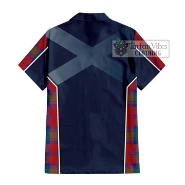 Byres (Byses) Tartan Hawaiian Shirt with Family Crest and Lion Rampant Vibes Sport Style - Tartan Vibes Clothing