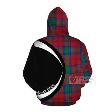 Byres (Byses) Tartan Cotton Hoodie with Family Crest Circle Style Pullover Hoodie - Tartan Vibes Clothing
