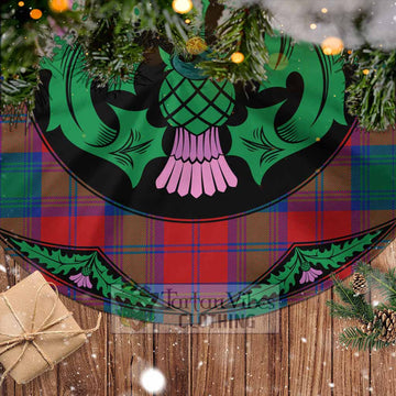 Byres (Byses) Tartan Christmas Tree Skirt Scottish Thistle Style - Tartan Vibes Clothing