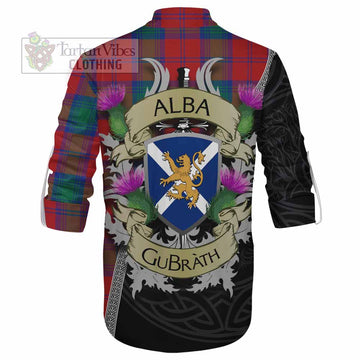 Byres (Byses) Tartan Family Crest Ghillie Kilt Shirt Lion Rampant Royal Thistle Shield Celtic Inspired - Tartan Vibes Clothing