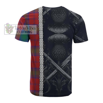Byres (Byses) Tartan Cotton T-shirt with Family Crest Cross Sword Thistle Celtic Vibes - Tartan Vibes Clothing