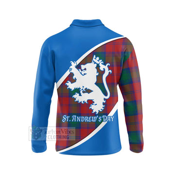 Byres (Byses) Family Crest Tartan Long Sleeve Polo Shirt Celebrate Saint Andrew's Day in Style - Tartan Vibes Clothing