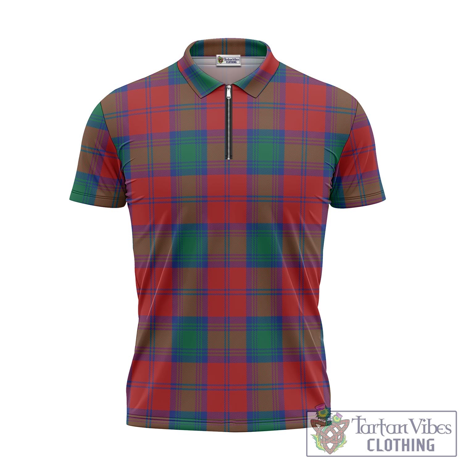 Byres (Byses) Tartan Zipper Polo Shirt - Tartan Vibes Clothing