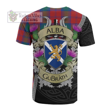 Byres (Byses) Tartan Family Crest Cotton T-shirt Lion Rampant Royal Thistle Shield Celtic Inspired - Tartan Vibes Clothing