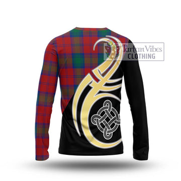 Byres (Byses) Tartan Long Sleeve T-Shirt with Family Crest and Celtic Symbol Style - Tartan Vibes Clothing
