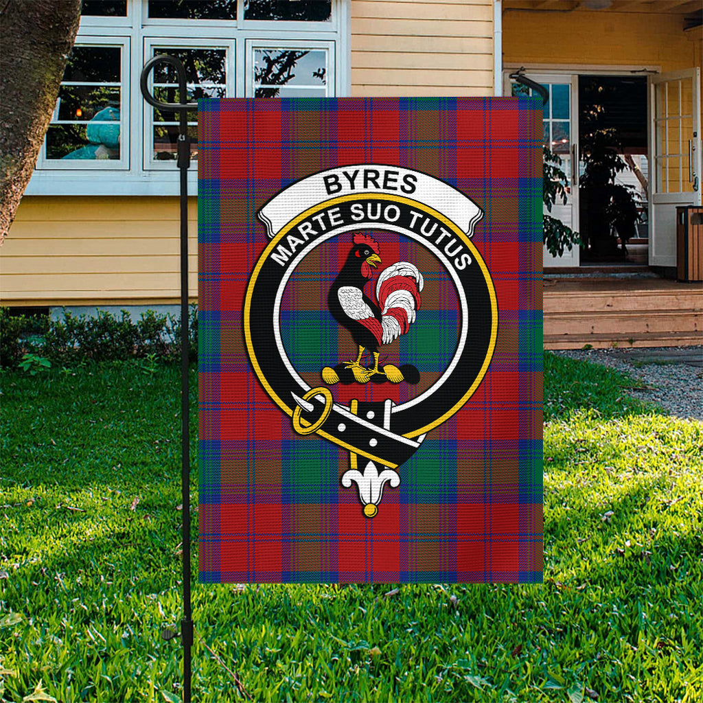 Byres (Byses) Tartan Flag with Family Crest - Tartan Vibes Clothing