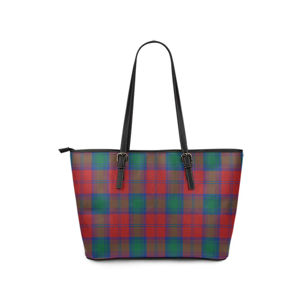 Byres (Byses) Tartan Leather Tote Bag - Tartan Vibes Clothing