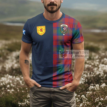 Byres (Byses) Tartan T-Shirt Alba with Scottish Lion Royal Arm Half Style - Tartan Vibes Clothing