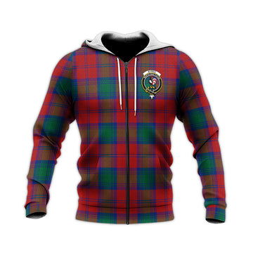 Byres (Byses) Tartan Knitted Hoodie with Family Crest Unisex Knitted Zip Hoodie - Tartan Vibes Clothing