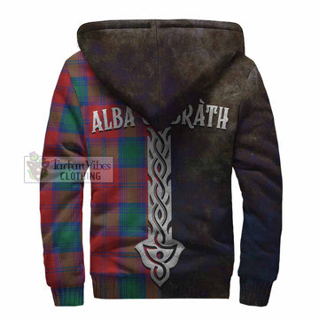 Byres (Byses) Tartan Family Crest Sherpa Hoodie Alba Gu Brath Be Brave Lion Ancient Style - Tartan Vibes Clothing
