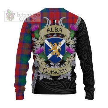 Byres (Byses) Tartan Family Crest Knitted Sweater Lion Rampant Royal Thistle Shield Celtic Inspired - Tartan Vibes Clothing