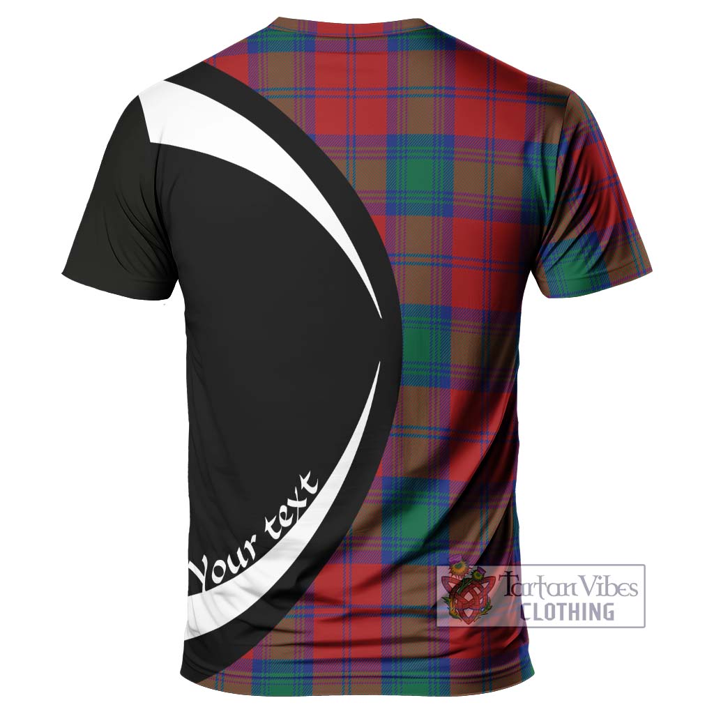 Byres (Byses) Tartan T-Shirt with Family Crest Circle Style - Tartan Vibes Clothing
