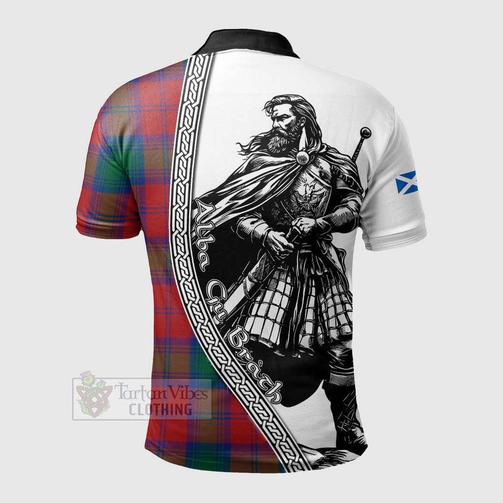 Byres (Byses) Tartan Clan Crest Polo Shirt with Highlander Warrior Celtic Style - Tartan Vibes Clothing