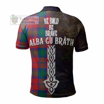 Byres (Byses) Tartan Family Crest Polo Shirt Alba Gu Brath Be Brave Lion Ancient Style - Tartan Vibes Clothing