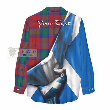 Byres (Byses) Tartan Women's Casual Shirt with Family Crest Scotland Patriotic Style - Tartan Vibes Clothing