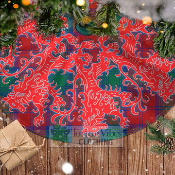 Byres (Byses) Tartan Christmas Tree Skirt Lion Rampant Style - Tartan Vibes Clothing