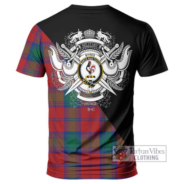 Byres (Byses) Tartan T-Shirt with Family Crest and Military Logo Style - Tartan Vibes Clothing