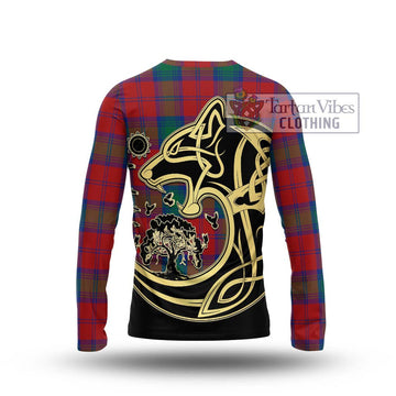 Byres (Byses) Tartan Long Sleeve T-Shirt with Family Crest Celtic Wolf Style - Tartan Vibes Clothing