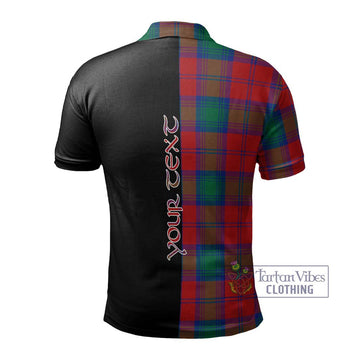 Byres (Byses) Tartan Polo Shirt with Family Crest and Half Of Me Style - Tartan Vibes Clothing