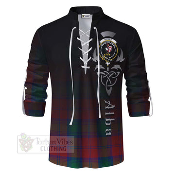 Byres (Byses) Tartan Ghillie Kilt Shirt Featuring Alba Gu Brath Family Crest Celtic Inspired - Tartan Vibes Clothing