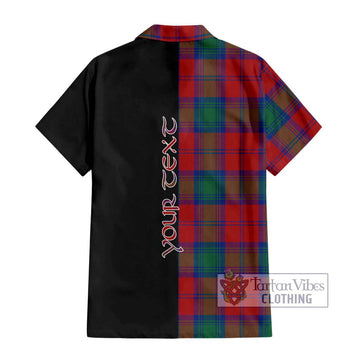 Byres (Byses) Tartan Hawaiian Shirt with Family Crest and Half Of Me Style - Tartan Vibes Clothing