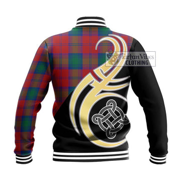 Byres (Byses) Tartan Baseball Jacket with Family Crest and Celtic Symbol Style - Tartan Vibes Clothing