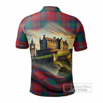 Tartan Vibes Clothing Byres (Byses) Tartan Family Crest Polo Shirt with Scottish Ancient Castle Stype