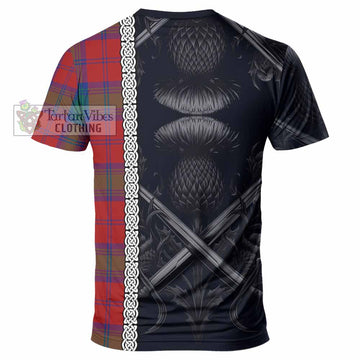 Byres (Byses) Tartan T-Shirt with Family Crest Cross Sword Thistle Celtic Vibes - Tartan Vibes Clothing