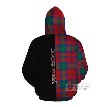 Byres (Byses) Tartan Cotton Hoodie with Family Crest and Half Of Me Style Pullover Hoodie - Tartan Vibes Clothing