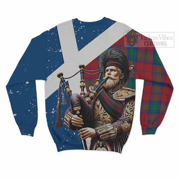 Byres (Byses) Tartan Sweatshirt with Family Crest Scottish Bagpiper Vibes - Tartan Vibes Clothing
