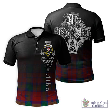 Tartan Vibes Clothing Byres (Byses) Tartan Polo Shirt Featuring Alba Gu Brath Family Crest Celtic Inspired