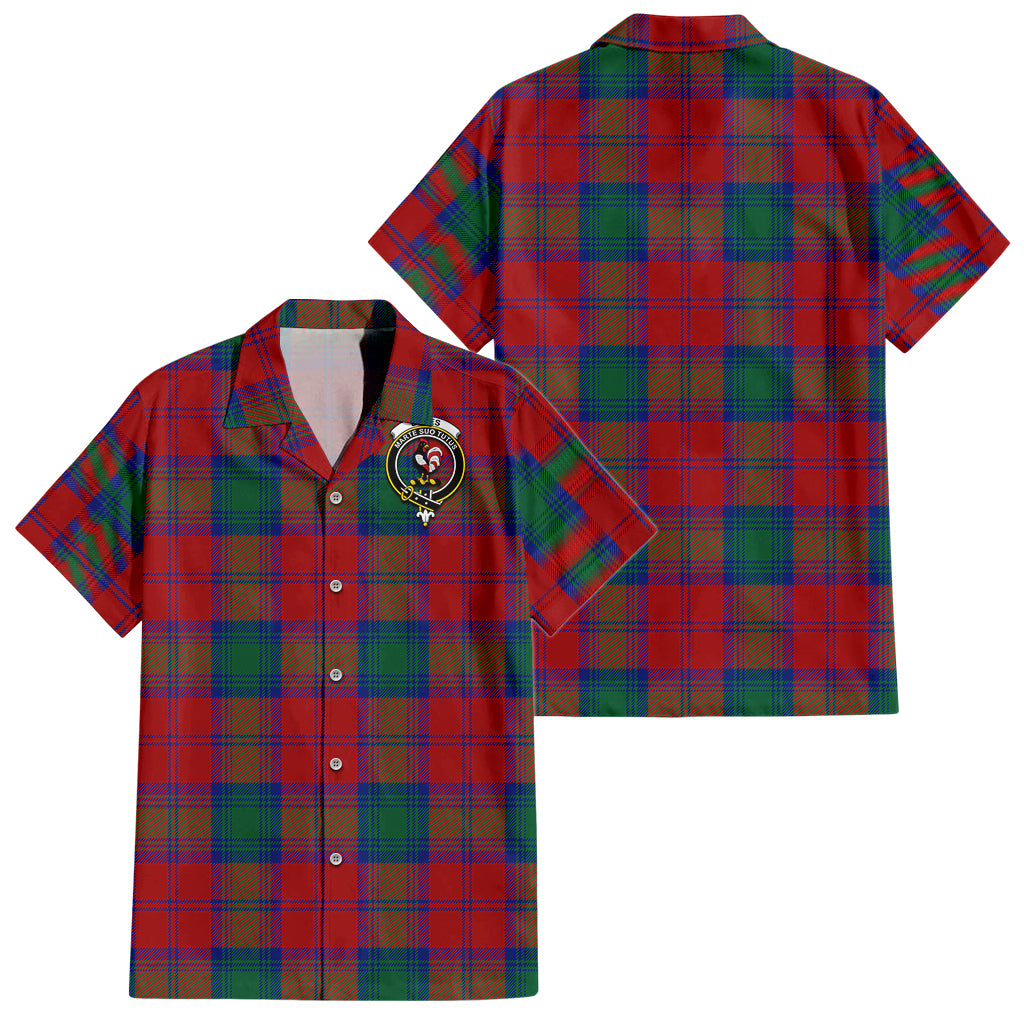 Byres (Byses) Tartan Hawaiian Shirt with Family Crest - Tartan Vibes Clothing