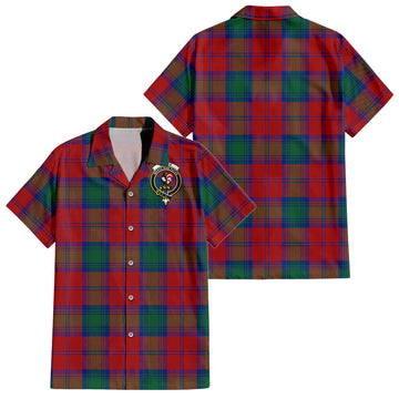 Byres (Byses) Tartan Hawaiian Shirt with Family Crest - Tartan Vibes Clothing
