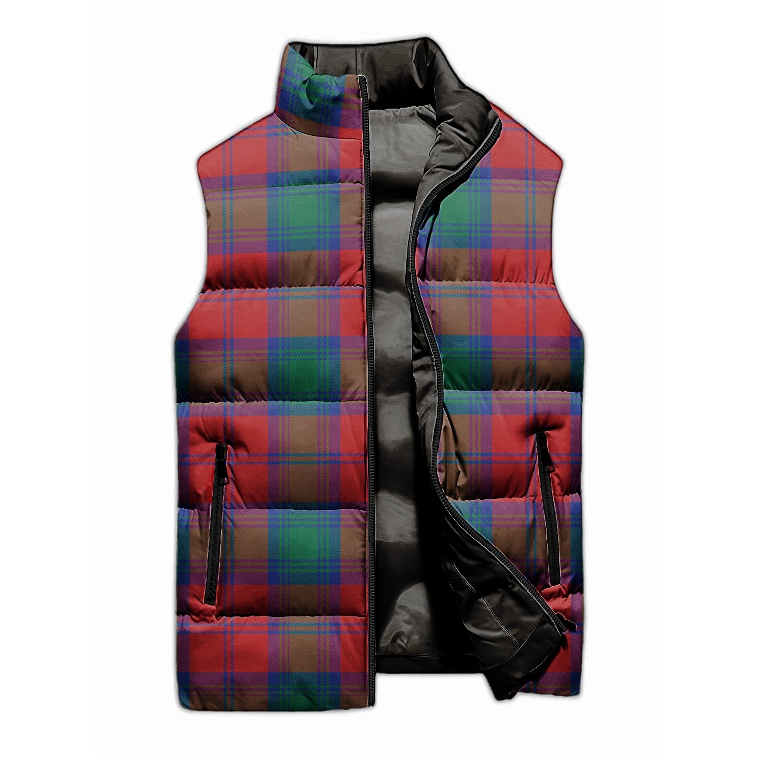Byres (Byses) Tartan Sleeveless Puffer Jacket - Tartanvibesclothing