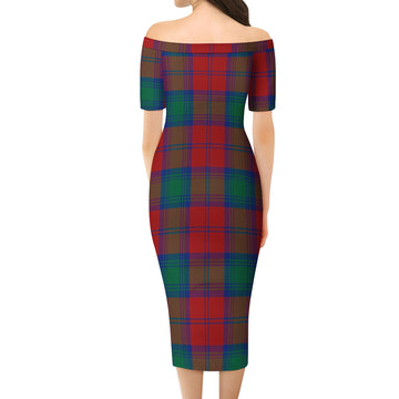 Byres (Byses) Tartan Off Shoulder Lady Dress - Tartan Vibes Clothing